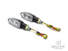 Black Super Bright Dual LED Turn Signals / Indicators - Emarked