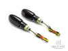 Black Super Bright Dual LED Turn Signals / Indicators - Emarked