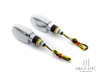 Chrome Super Bright Dual LED Turn Signals / Indicators - Emarked