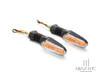 Black Sport Bike LED Turn Signals / Indicators 