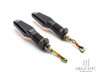 Black Sport Bike LED Turn Signals / Indicators 