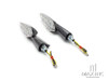 Carbon Pattern Full Size Benelli Style LED Turn Signals / Indicators - Emarked