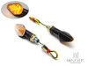 Black Apollos Mini LED Turn Signals / Indicators - Emarked