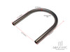 Universal DIY 210mm Flat Raw Steel Rear Tail Seat Hoop