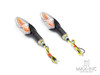 Black Amber Inner Lens LED Turn Signals / Indicators - Emarked