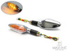 Chrome Amber Inner Lens LED Turn Signals / Indicators - Emarked