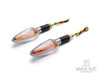 Chrome Amber Inner Lens LED Turn Signals / Indicators - Emarked