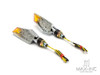 Chrome Orange Tip LED Turn Signals / Indicators - Emarked