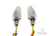 Chrome Orange Tip LED Turn Signals / Indicators - Emarked