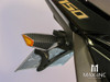 Carbon Pattern Orange Tip LED Turn Signals / Indicators - Emarked