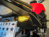 Carbon Pattern Orange Tip LED Turn Signals / Indicators - Emarked