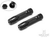 Sportz Black Anodized CNC Machined Aluminum / Rubber Hand Grips + Bar Ends - 7/8" (22mm)