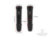 Sportz Black Anodized CNC Machined Aluminum / Rubber Hand Grips + Bar Ends - 7/8" (22mm)