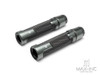 Sportz Gun Metal Grey Anodized CNC Machined Aluminum / Rubber Hand Grips + Bar Ends - 7/8" (22mm)