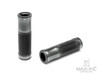 Retro Gun Metal Grey Anodized CNC Machined Aluminum / Rubber Hand Grips - 7/8" (22mm)