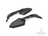 Universal Black High Quality Street Bike / Supermoto Wing Mirrors - Emarked