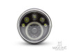 7" Black & Chrome Universal Multi Projector LED Headlight with Halo Ring - Emarked