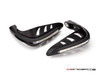 Black Universal LED Handguards with Integrated Daytime Running Lights + Turn Signals - Cool White / Amber