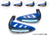 Blue Universal LED Handguards with Integrated Daytime Running Lights + Turn Signals - Ice Blue / Amber