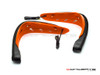 Orange Universal LED Handguards with Integrated Daytime Running Lights + Turn Signals - Ice Blue / Amber