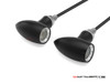 MAX LADZ Black + Natural CNC Machined Alum Mini Rear LED Indicators / Turn Signals + Running Lights - Red