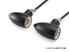 MAX LADZ Black + Brass CNC Machined Alum Mini Rear LED Indicators / Turn Signals + Running Lights - Red