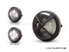 7.7" Matte Black Multi Projector LED Headlight + X Cross Cover