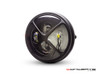 7.7" Matte Black Multi Projector LED Headlight + X Cross Cover