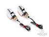 Chrome Mini Czar LED Turn Signals / Indicators - Bulb Type - Emarked