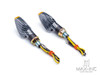 Carbon Pattern Micro LED Turn Signals / Indicators - Small & Bright