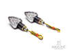 Black Mini Arrow Head LED Turn Signals / Indicators - Emarked