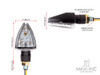 Black Mini Arrow Head LED Turn Signals / Indicators - Emarked