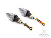 Black Mini Spear Head LED Turn Signals / Indicators - Emarked