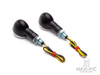 Black Mini Bubble Head LED Turn Signals / Indicators - Emarked