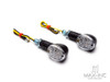 Black Mini Bubble Head LED Turn Signals / Indicators - Emarked