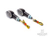 Black Mini Bubble Head LED Turn Signals / Indicators - Emarked