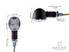 Black Mini Bubble Head LED Turn Signals / Indicators - Emarked