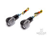 Black Mini Bubble Head LED Turn Signals / Indicators - Emarked