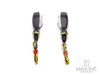 Matte Black Mini Gator Alloy LED Turn Signals / Indicators - Emarked