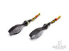 Matte Black Mini Gator Alloy LED Turn Signals / Indicators - Emarked