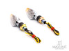 Chrome Micro LED Turn Signals / Indicators - Small & Bright