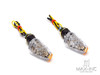Chrome Micro LED Turn Signals / Indicators - Small & Bright