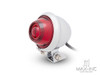 Chrome Mini Bates Style LED Stop / Tail Light - Red Lens