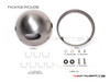 7.7 INCH Raw Unpainted Metal Headlight Housing + Bezel Combo