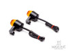 Black Flexible Silicone Mini Halogen Bulb Turn Signals / Indicators