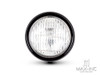 5" Gloss Black Metal Shallow Bottom Mount Custom Headlight