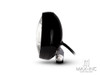 5" Gloss Black Metal Shallow Bottom Mount Custom Headlight