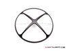 Cross Design 7" Black CNC Aluminum Headlight Guard Cover