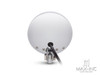 5" Chrome Metal Shallow Bottom Mount Custom Headlight