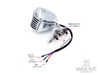 Polished Alloy Mini Microphone Style LED Stop / Tail Light